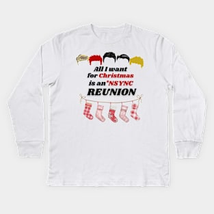 All I want for Christmas is an NSYNC Reunion Kids Long Sleeve T-Shirt